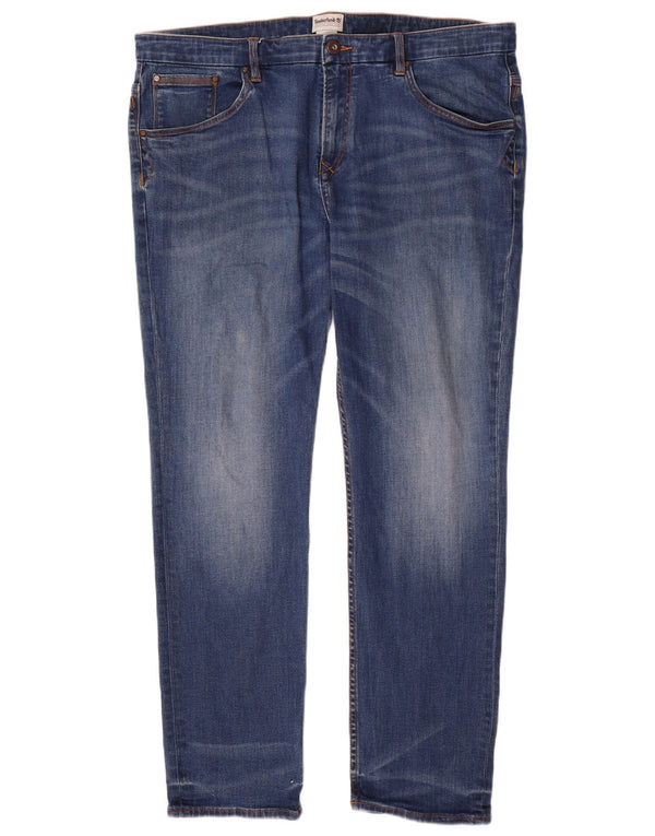 Timberland Mens Straight Jeans W42 L32 Blue Cotton
