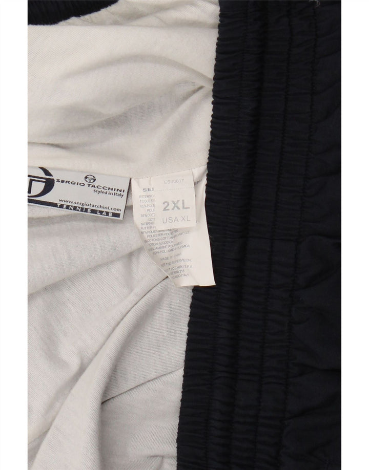Sergio Tacchini Mens Tracksuit Trousers Joggers 2XL Navy Blue Polyester