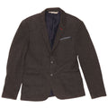 Zara Mens 2 Button Blazer Jacket EU 48 Medium Grey Polyester