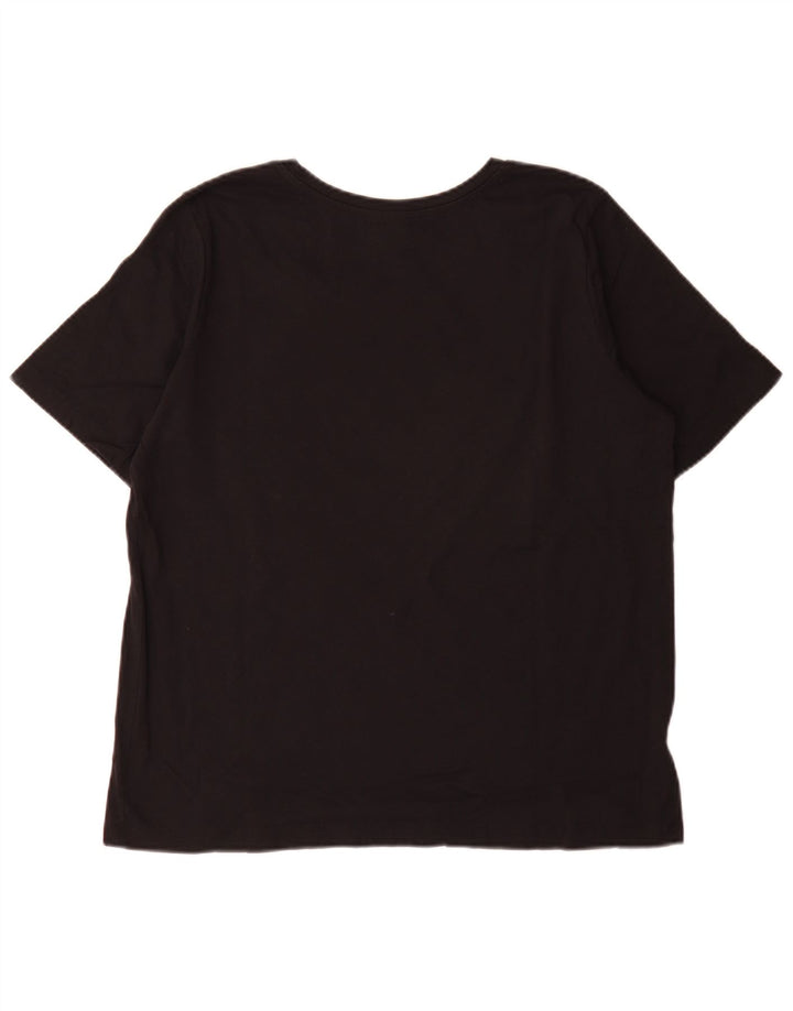 Champion Mens T-Shirt Top Large Black