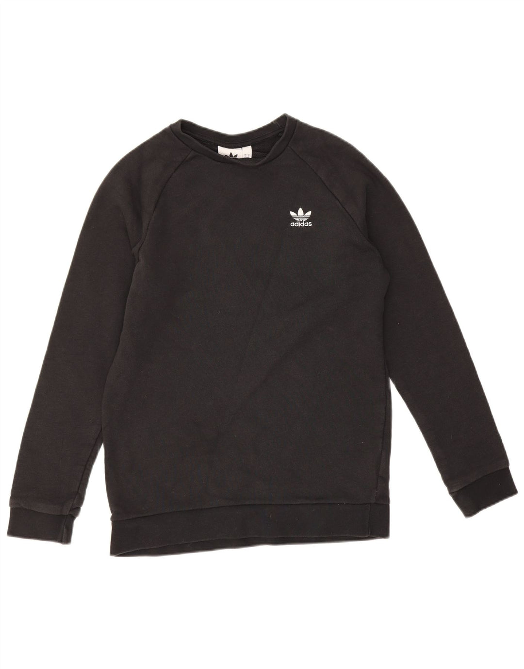 Adidas Mens Sweatshirt Jumper Small Black Cotton