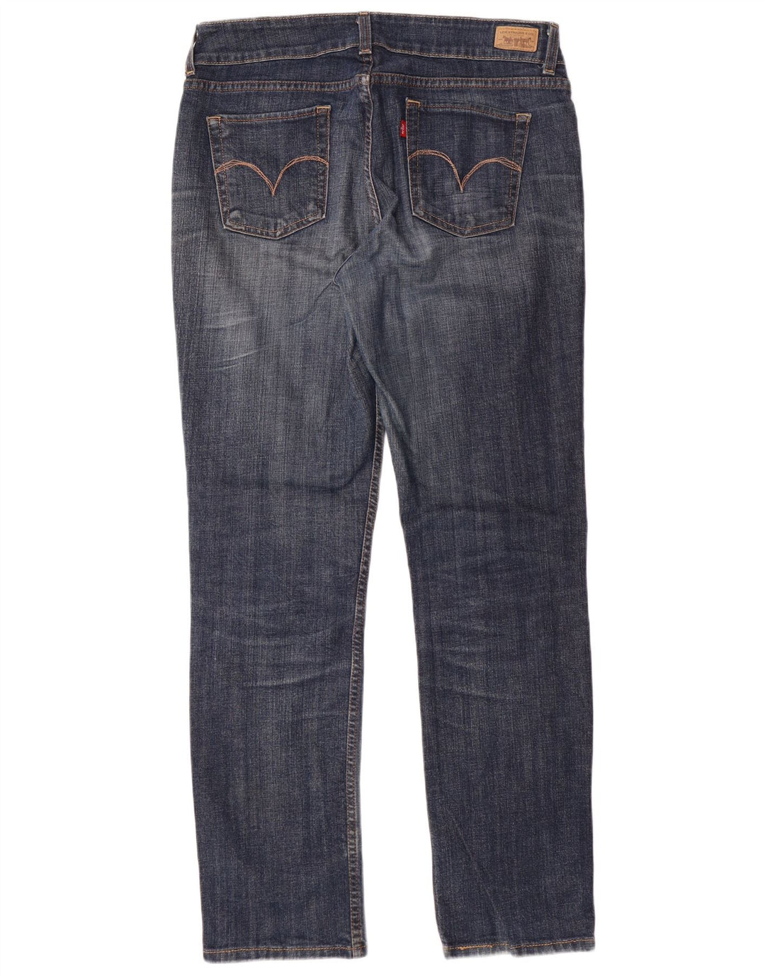 LEVI'S Womens Straight Jeans US 12 Large W34 L32 Blue Cotton