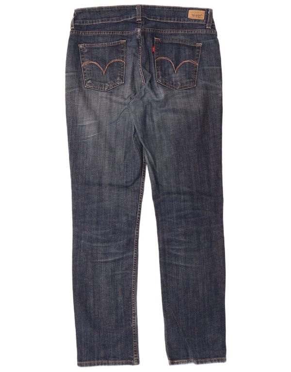LEVI'S Womens Straight Jeans US 12 Large W34 L32 Blue Cotton