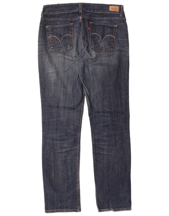 LEVI'S Womens Straight Jeans US 12 Large W34 L32 Blue Cotton