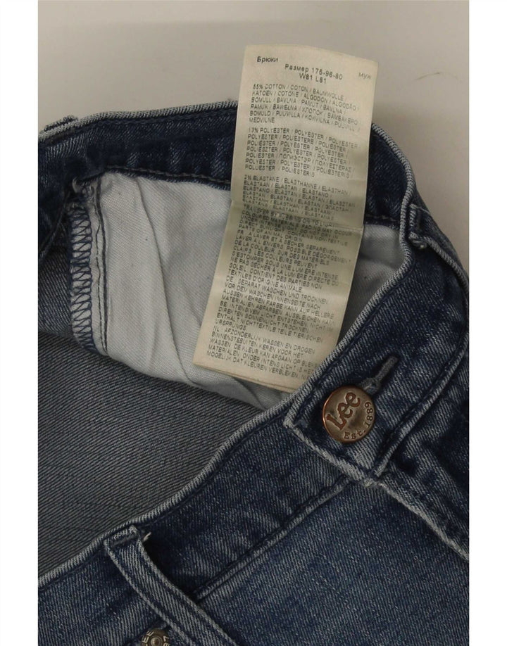 Lee Mens Luke Slim Jeans W32 L32 Blue Cotton