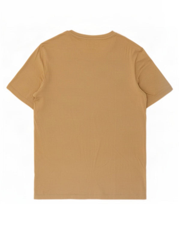 Jack & Jones Mens Graphic T-Shirt Top Small Beige Cotton