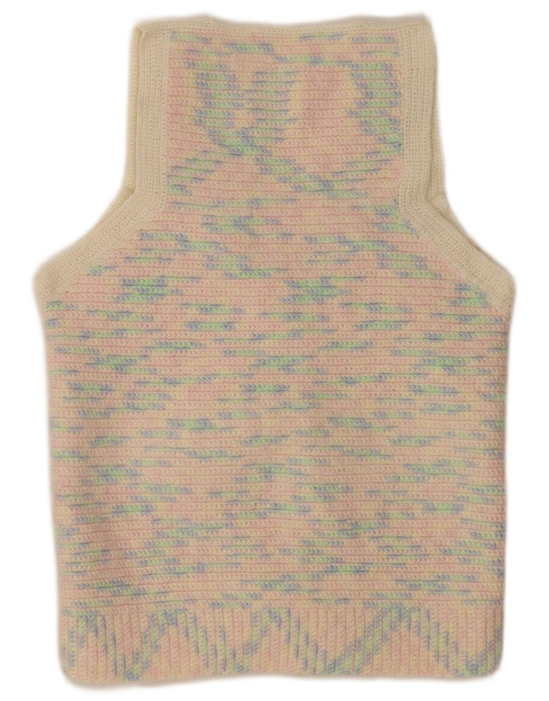 Vintage Womens Cardigan Sweater UK 14 Medium Multicoloured Flecked