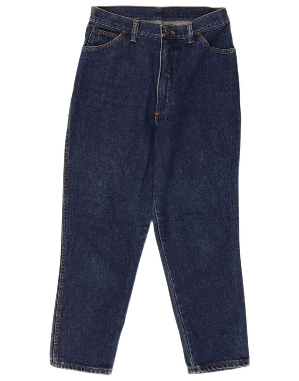 Wrangler Womens Crop High Waist Jeans W31 L26 Blue Cotton