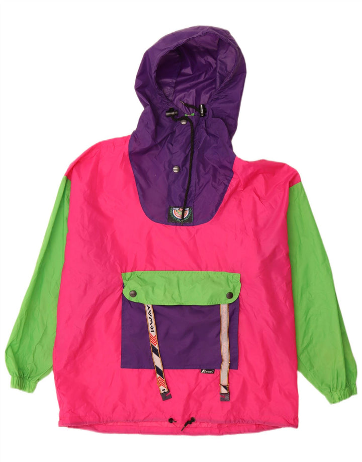 K-Way Mens Pullover Rain Jacket UK 36 Small Multicoloured Colourblock