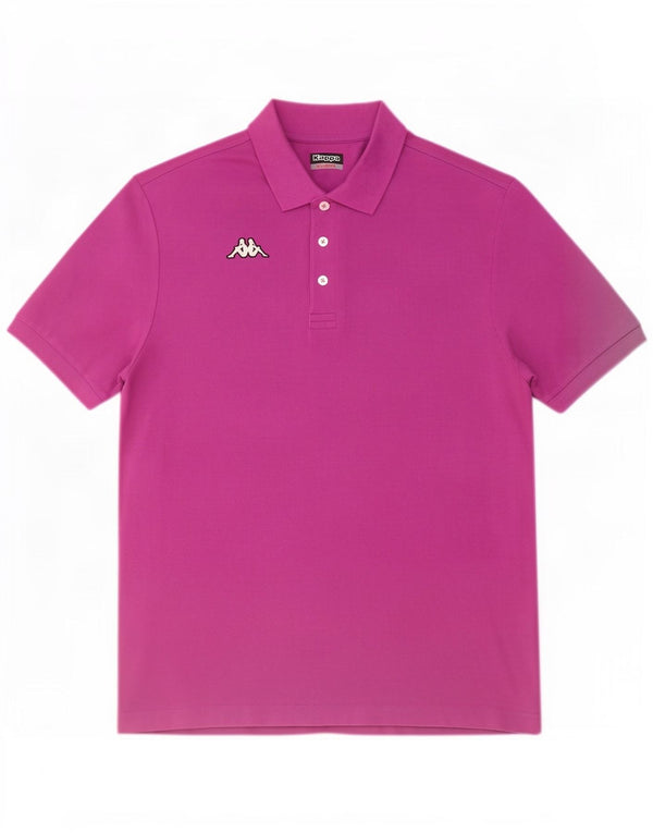 Kappa Mens Polo Shirt XL Purple Cotton