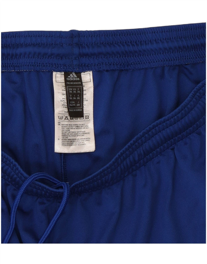 Adidas Mens Aeroready Sport Shorts 2XL  Blue Polyester