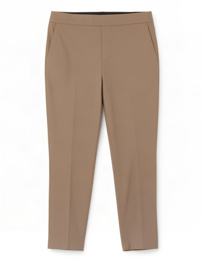 Zara Womens Straight Suit Trousers Medium W28 L27 Beige Polyester