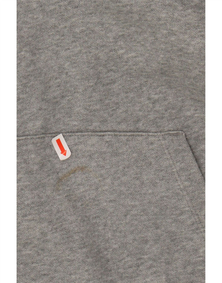 PUMA Mens Graphic Zip Hoodie Sweater Large Grey Cotton