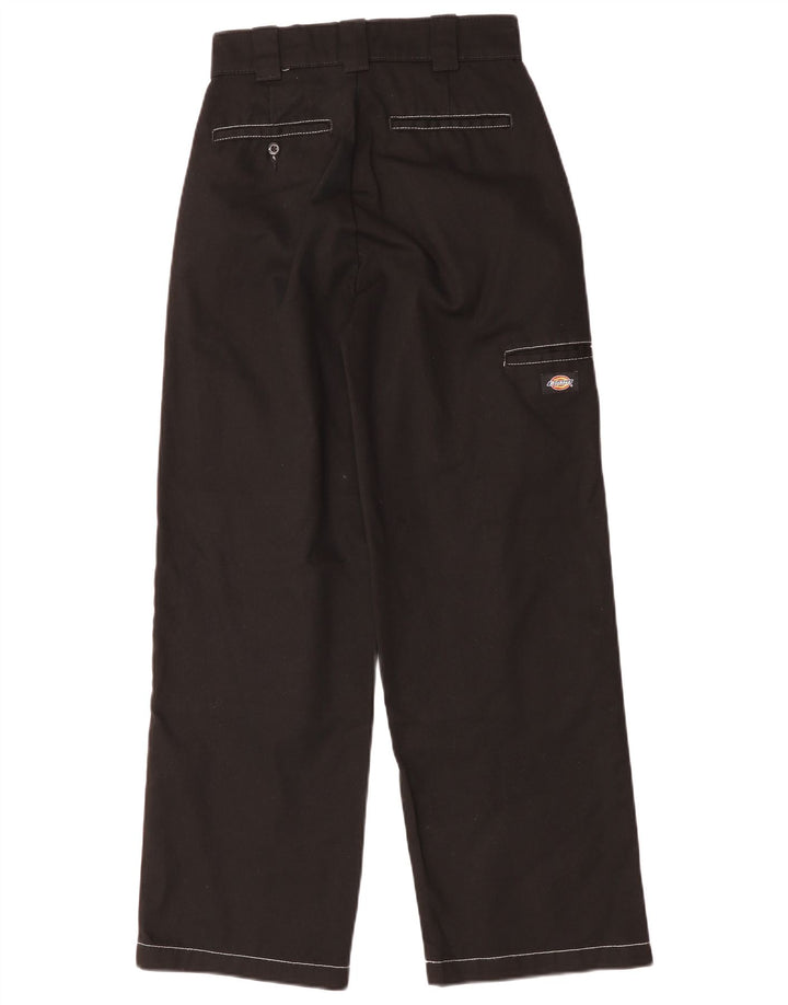 Dickies Mens Straight Cargo Trousers W24 Black Polyester