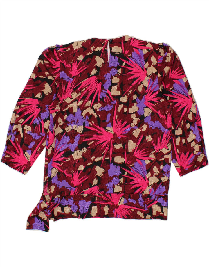 VINTAGE Womens Abstract Pattern Blouse Top UK 14 Medium Multicoloured Vintage Vintage and Second-Hand Vintage from Messina Hembry 
