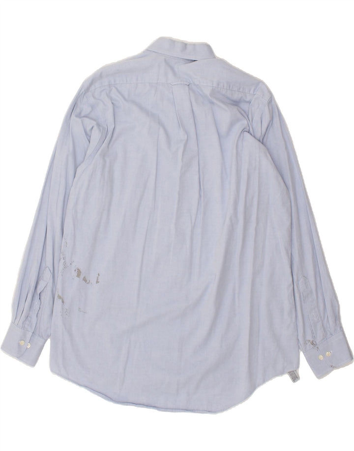 IZOD Mens Shirt Size 16 Large Blue Cotton Vintage Izod and Second-Hand Izod from Messina Hembry 