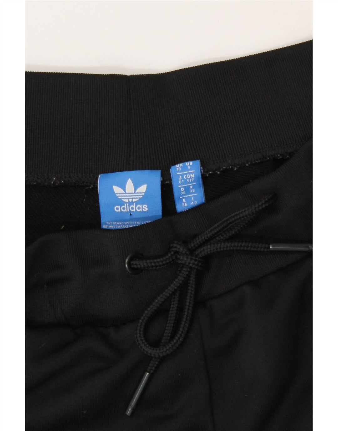 Adidas Womens Tracksuit Trousers Joggers UK 10 Small Black Polyester