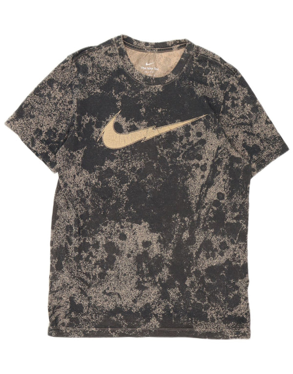 Nike Mens Dri Fit Graphic T-Shirt Top Medium Black Tie Dye Cotton