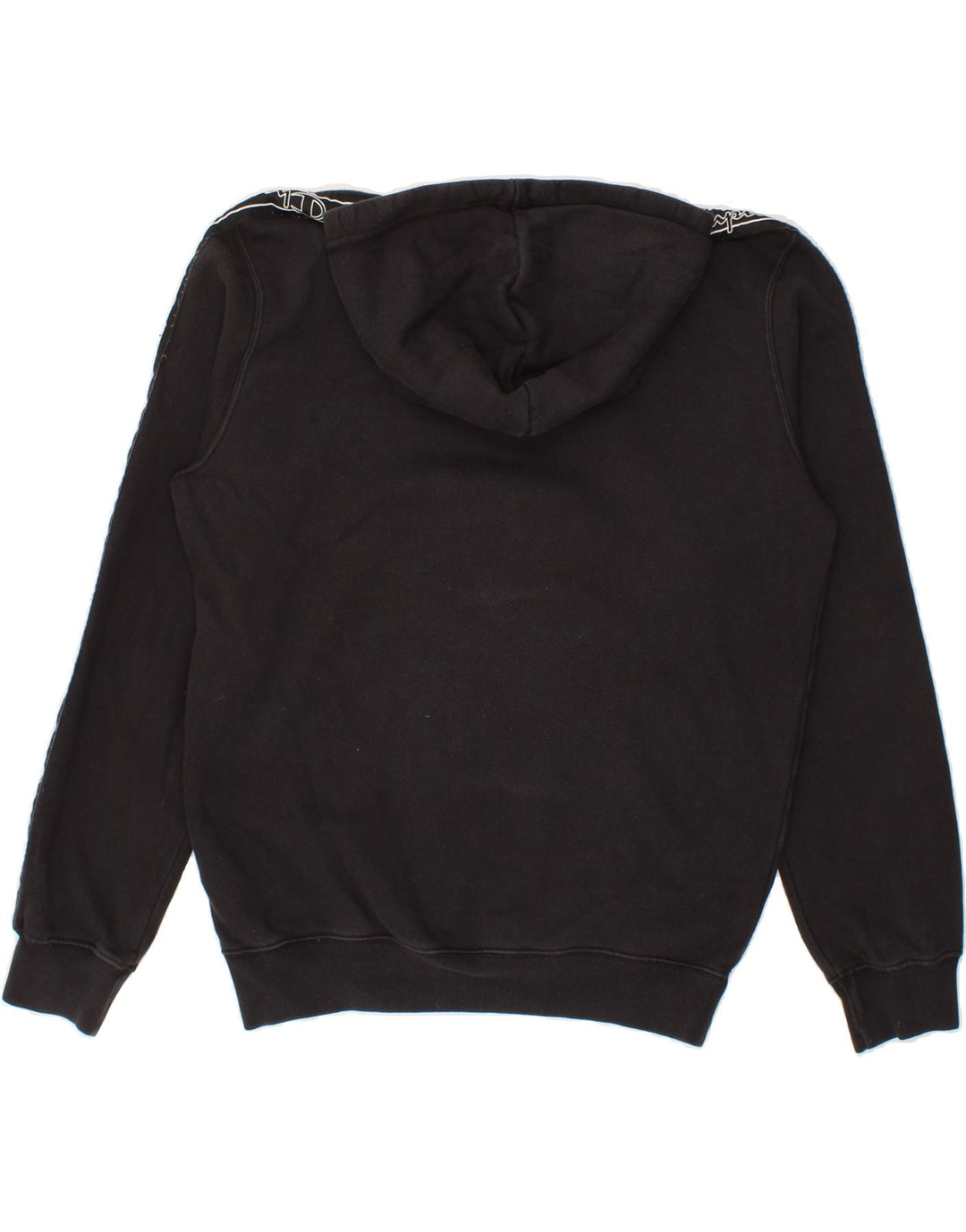 CHAMPION Mens Graphic Hoodie Jumper Medium Black Cotton Vintage Champion and Second-Hand Champion from Messina Hembry 