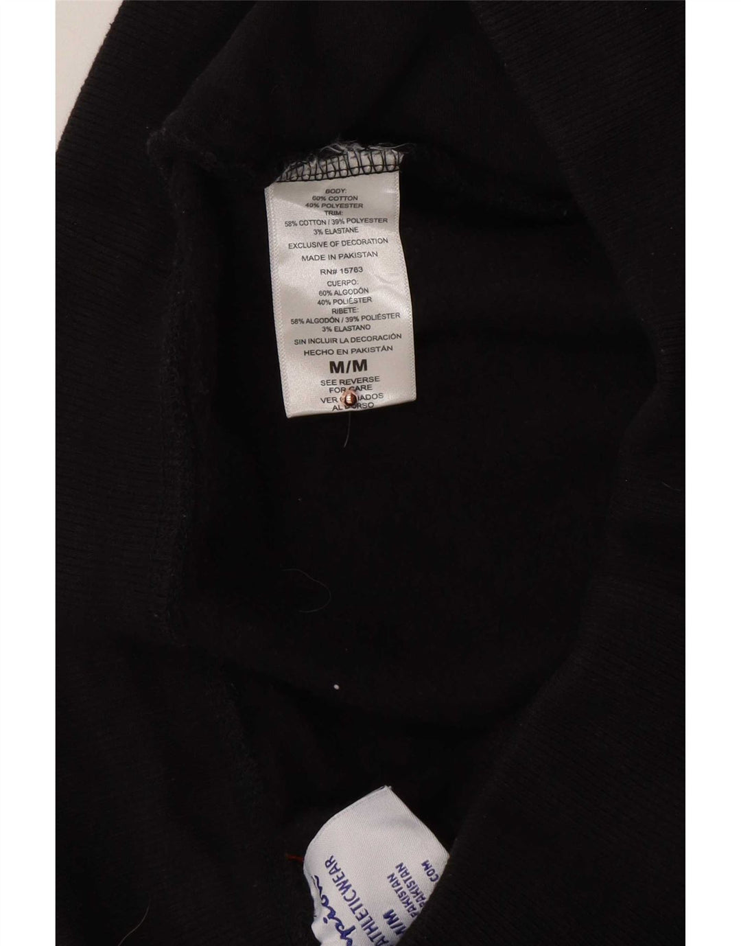 Champion Mens Tracksuit Trousers Joggers Medium  Black Cotton