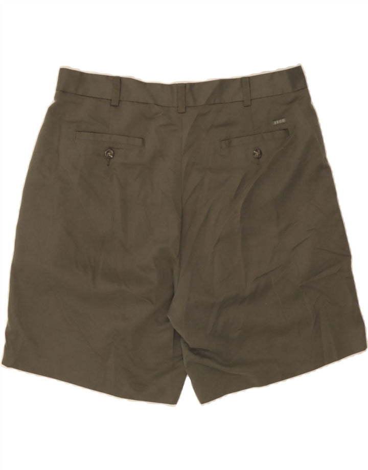 IZOD Mens Pegged Chino Shorts W36 Large Khaki Polyester Vintage Izod and Second-Hand Izod from Messina Hembry 