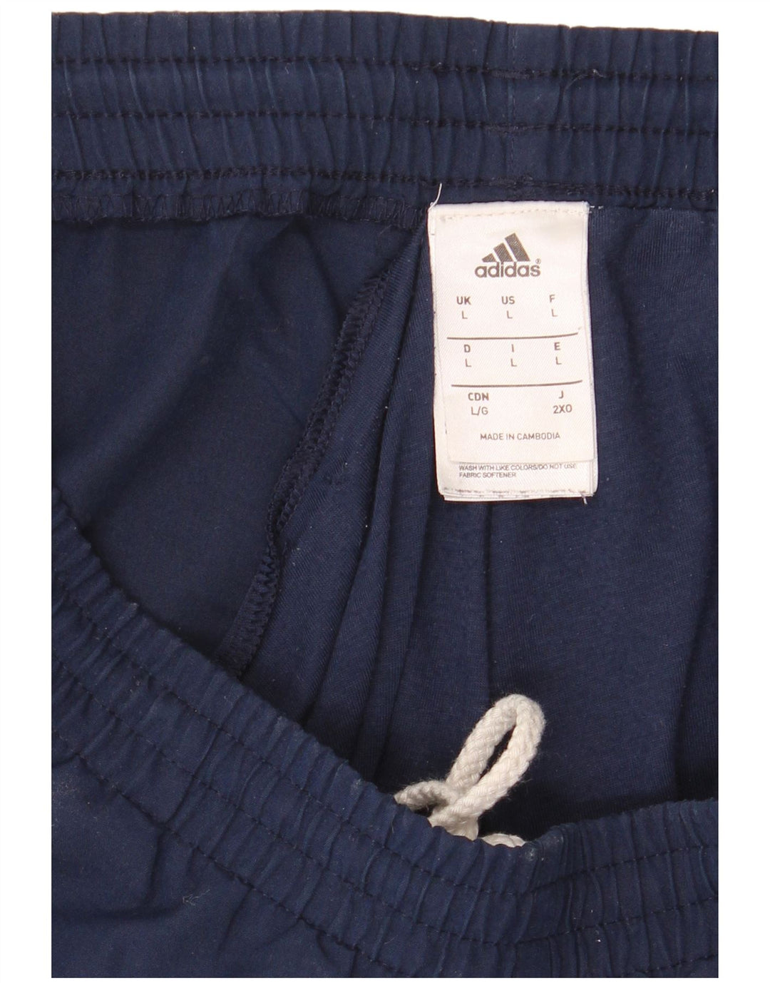 Adidas Mens Tracksuit Trousers Joggers Large  Navy Blue Polyester
