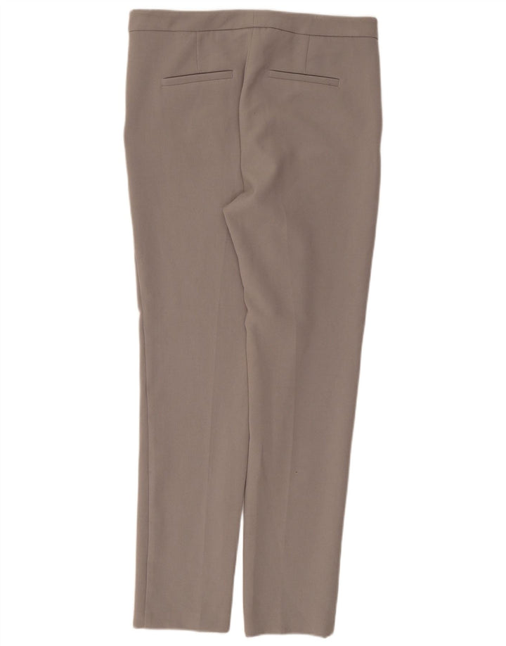 Marks & Spencer Womens Slim Chino Trousers UK 12 Medium W32 L29 Grey