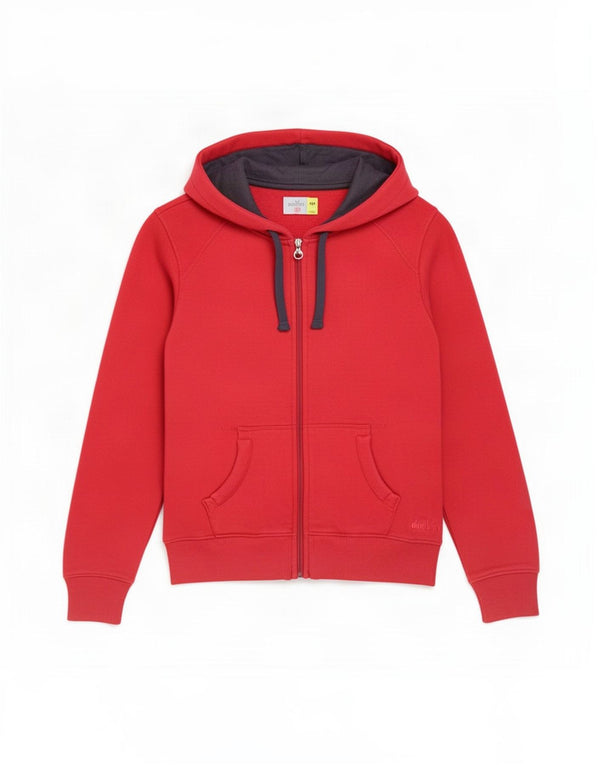 Diadora Womens Zip Hoodie Sweater UK 12 Medium Pink