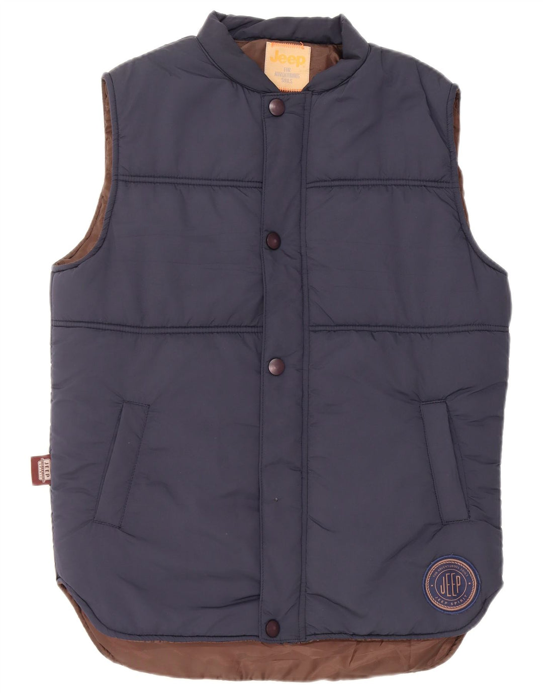 Jeep Mens Padded Gilet UK 40 Large Navy Blue
