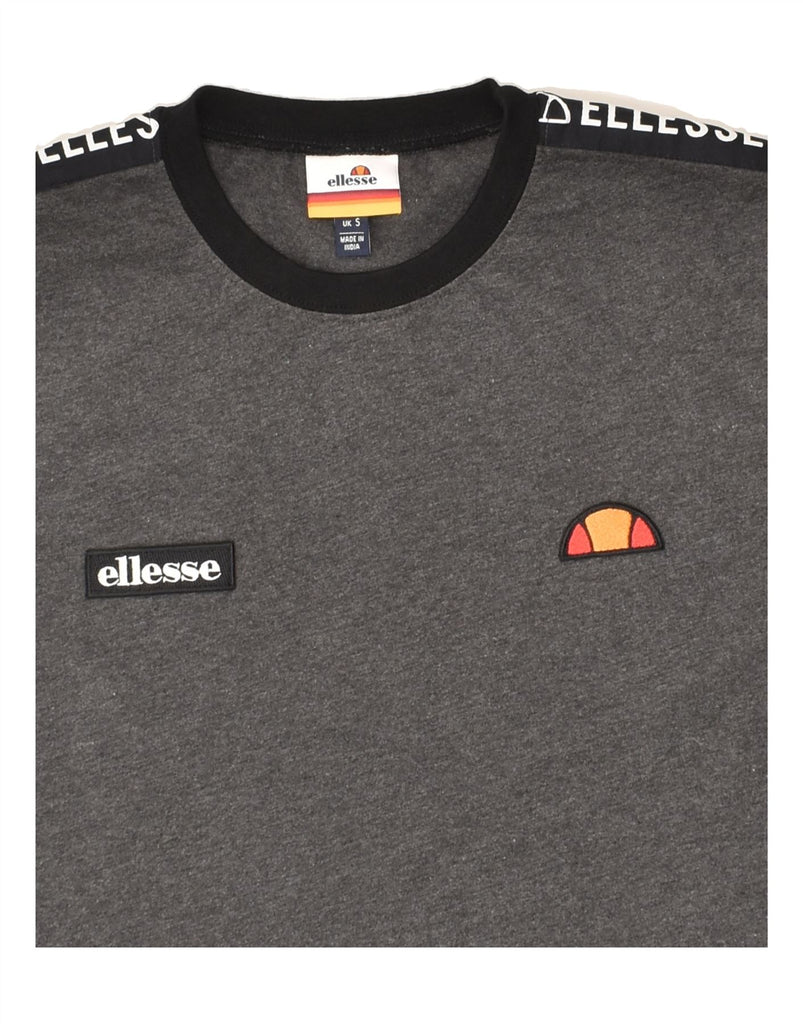ELLESSE Mens Graphic T-Shirt Top Small Grey Cotton | Vintage Ellesse | Thrift | Second-Hand Ellesse | Used Clothing | Messina Hembry 