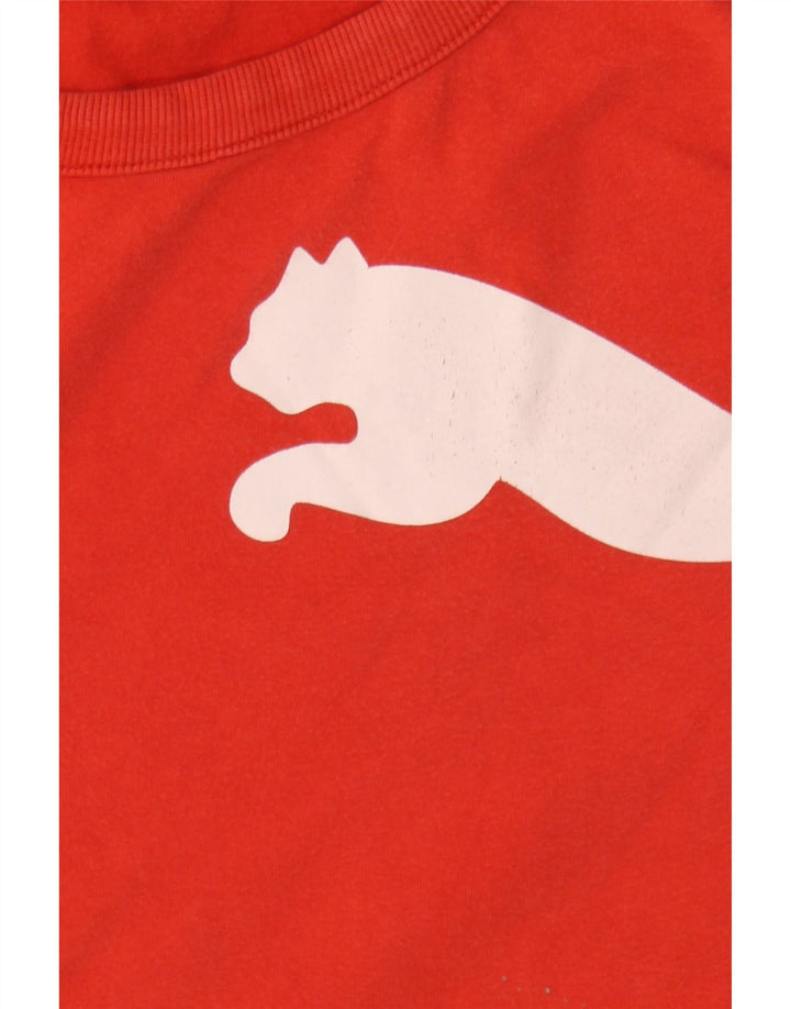 PUMA Mens Graphic T-Shirt Top XL Red Cotton Vintage Puma and Second-Hand Puma from Messina Hembry 