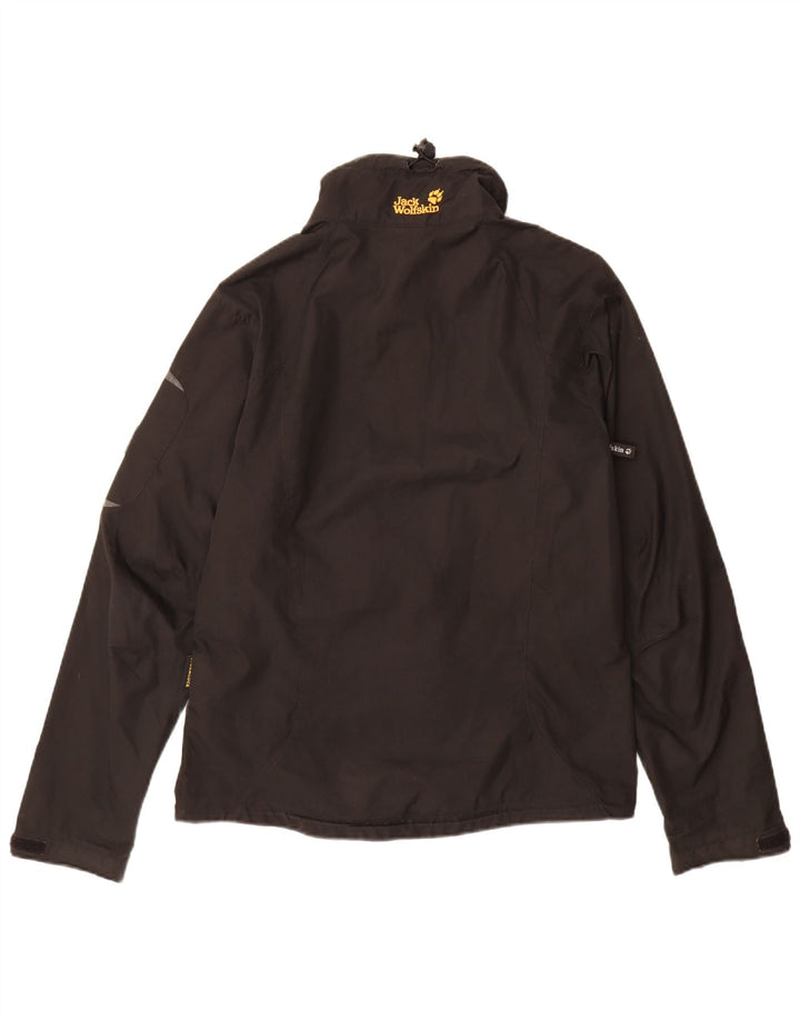 Jack Wolfskin Mens Windbreaker Jacket UK 38 Medium Black Polyester
