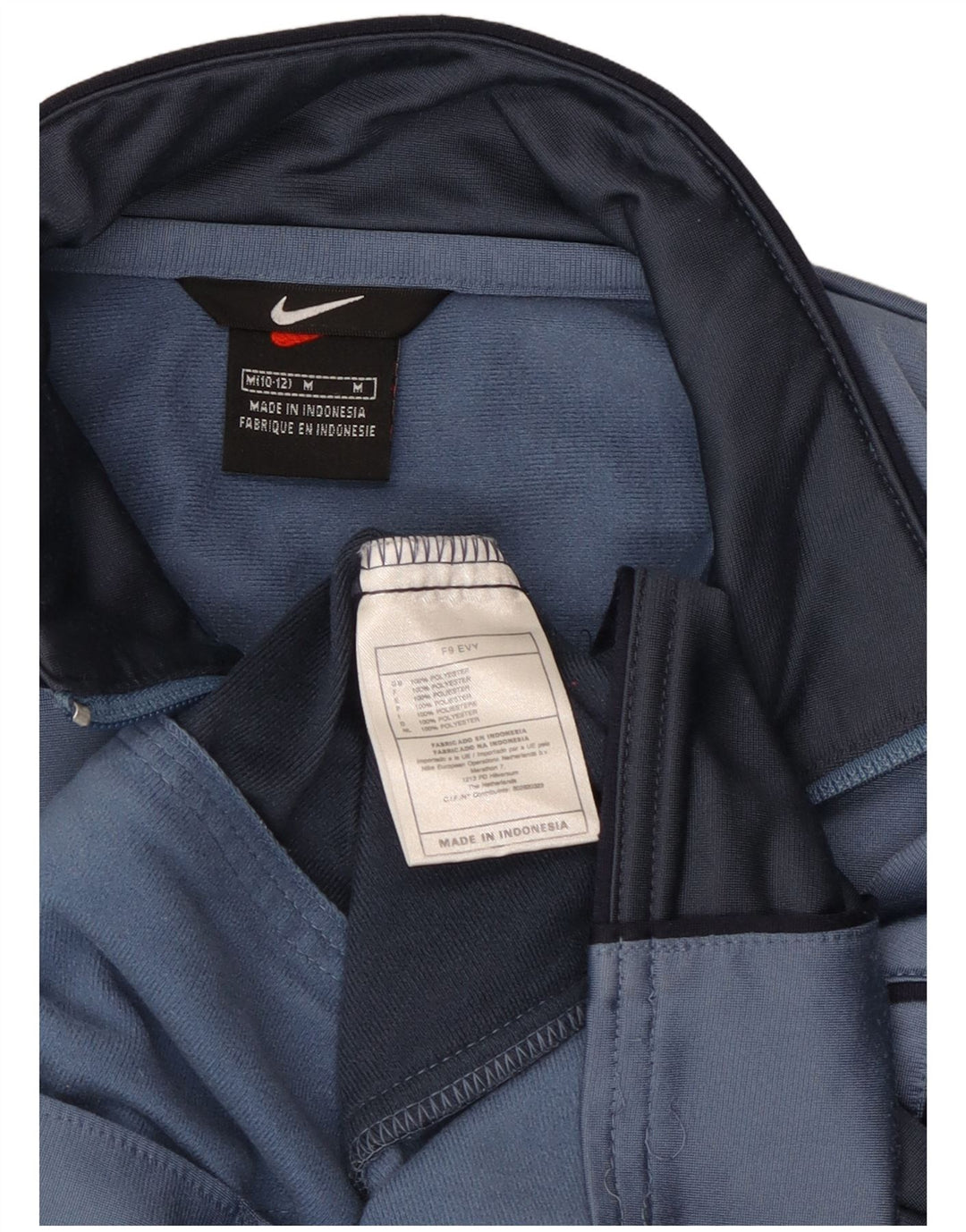 Nike Boys Graphic Tracksuit Top Jacket 10-11 Years Medium Blue Colourblock