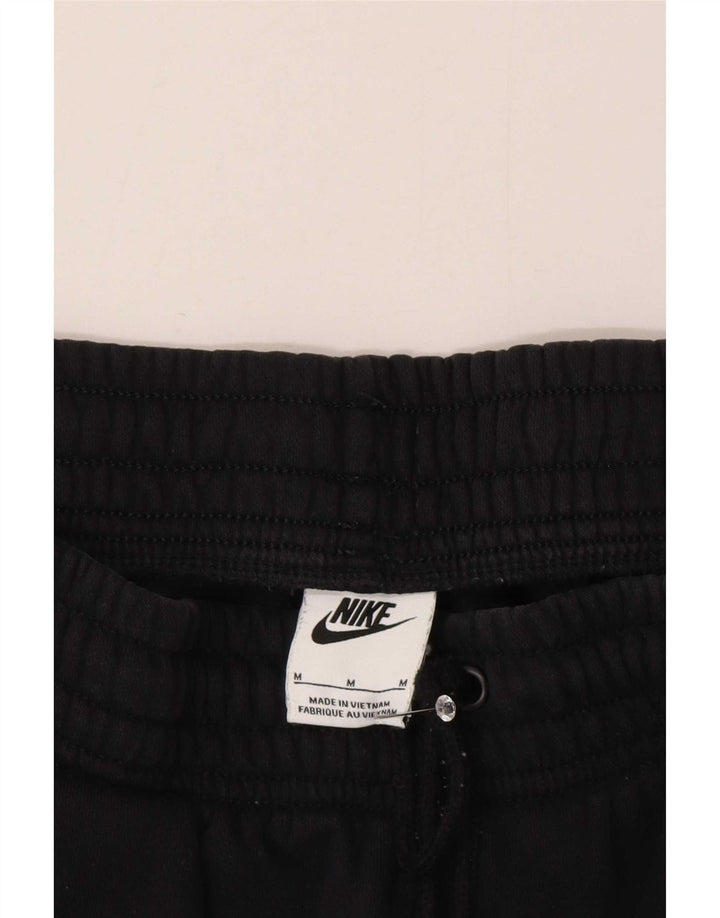 Nike Womens Tracksuit Trousers Joggers UK 14 Medium Black Cotton