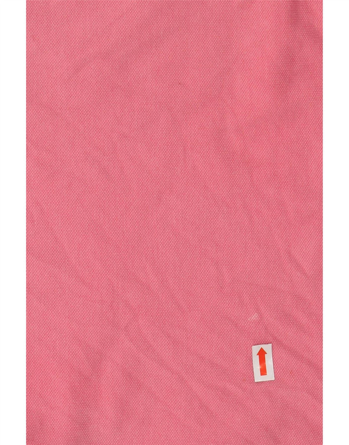KAPPA Womens Polo Shirt UK 12 Medium Pink Cotton