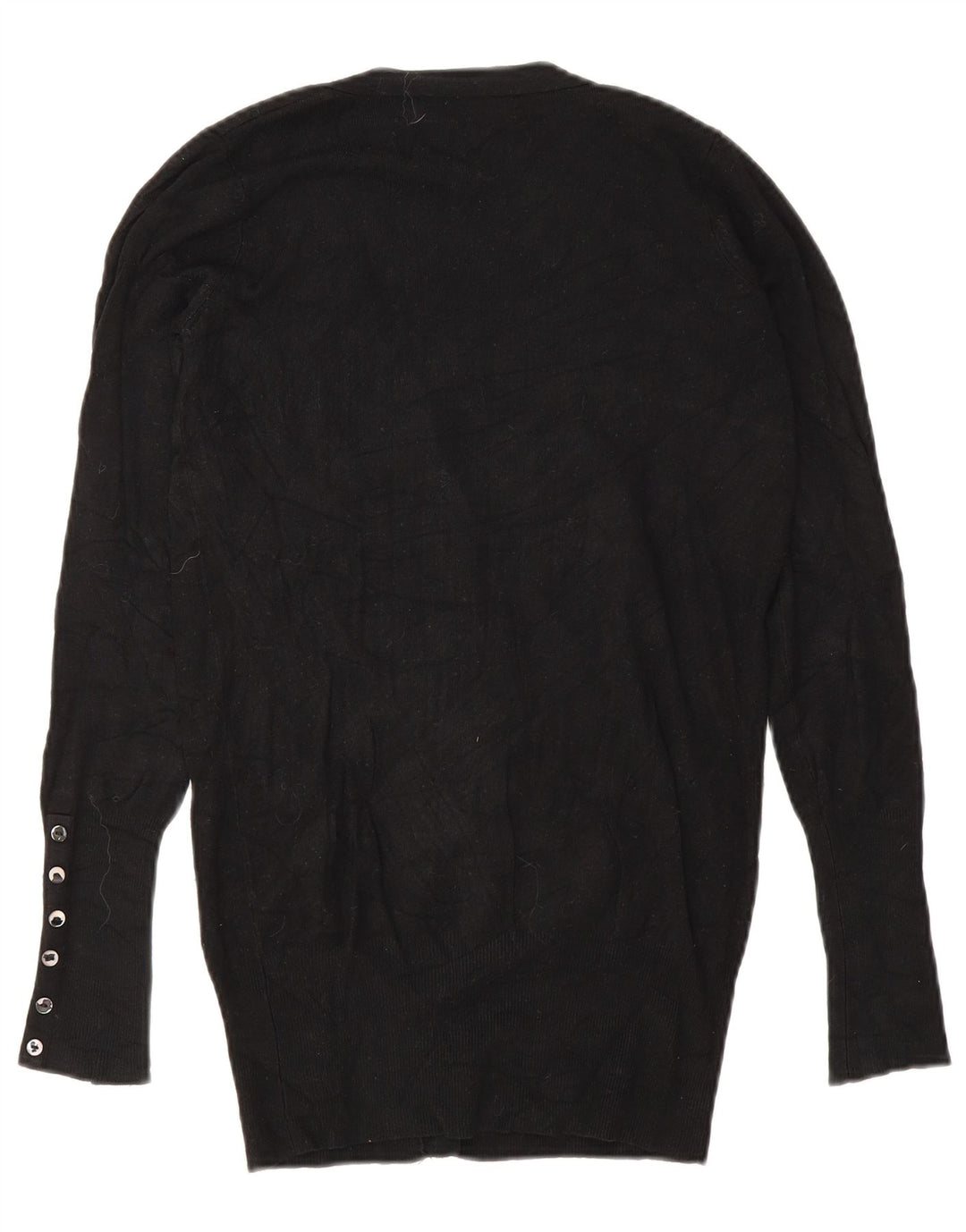 Zara Womens Cardigan Sweater UK 10 Small Black Rayon