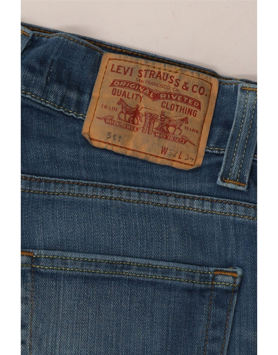 LEVI'S Mens 511 Slim Jeans W32 L31 Blue Vintage Levi's and Second-Hand Levi's from Messina Hembry 