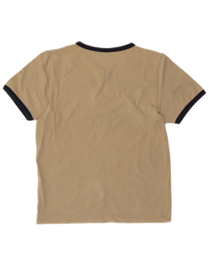 CHAMPION Womens T-Shirt Top UK 10 Small Beige Cotton