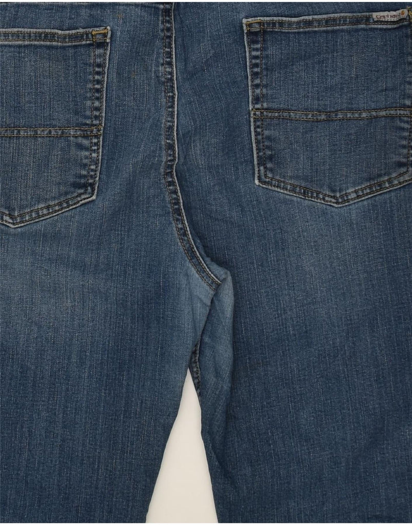 CARHARTT Womens Slim Fit Denim Shorts US 18 2XL W36  Blue Cotton | Vintage Carhartt | Thrift | Second-Hand Carhartt | Used Clothing | Messina Hembry 