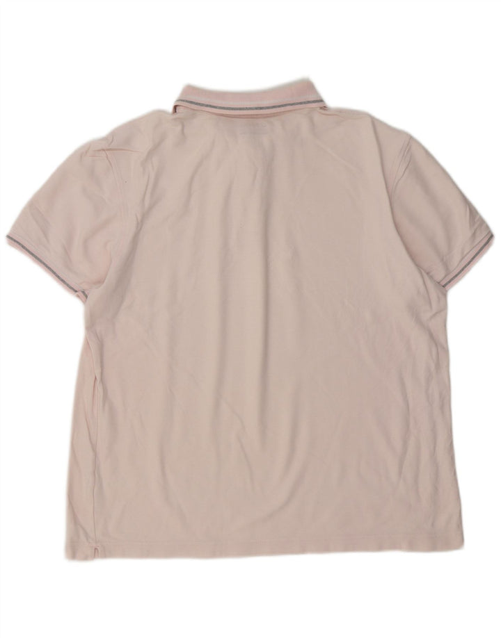 Lotto Mens Polo Shirt Large Pink Cotton