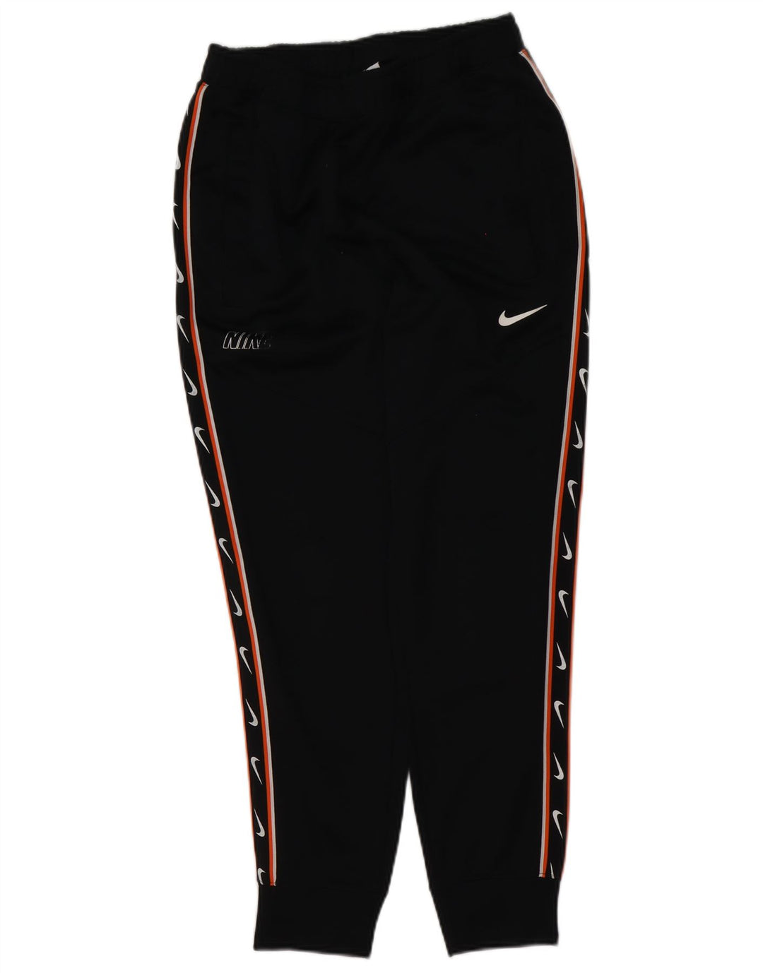 Nike Mens Graphic Tracksuit Trousers Joggers XS Black Polyester