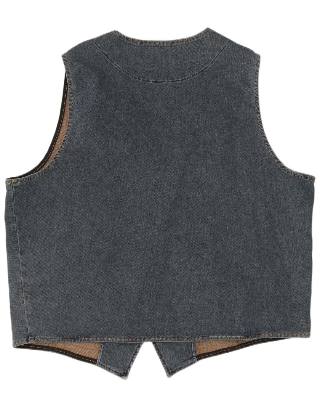JP 1880 Mens Denim Waistcoat 4XL Blue Cotton