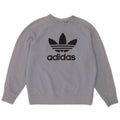 Adidas Womens Graphic Sweatshirt Jumper UK 10 Small Blue Cotton
