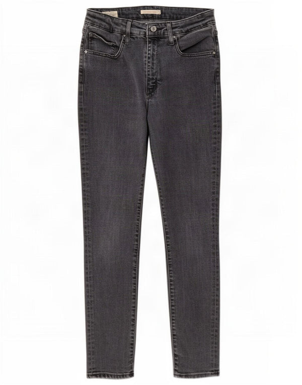 Levi's Womens 721 High Rise Skinny Jeans W30 L30 Grey Lyocell
