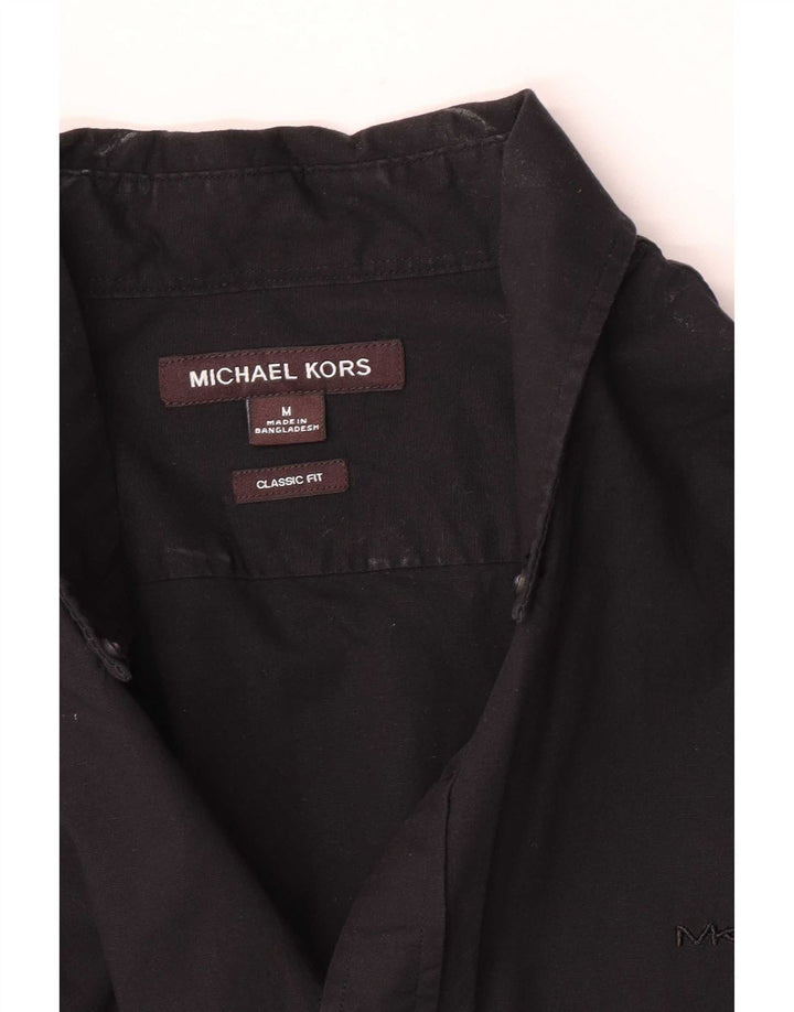 Michael Kors Mens Classic Fit Shirt Medium Black