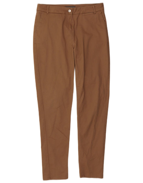Laura Ashley Womens Slim Chino Trousers UK 10 Small W27 L29 Beige Cotton