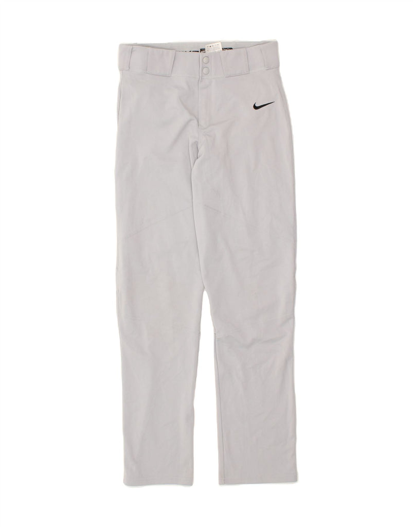 NIKE Womens Straight Casual Trousers Large W30 L32 Grey Polyester Vintage Nike and Second-Hand Nike from Messina Hembry 