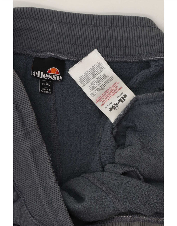 Ellesse Mens Tracksuit Trousers Joggers XL Grey Cotton