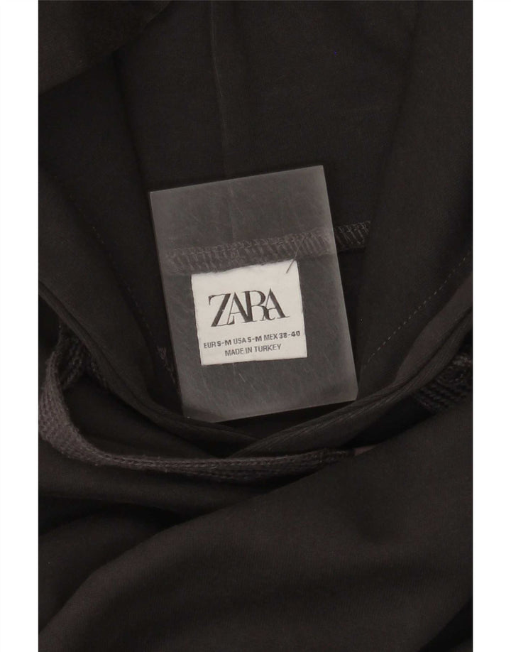 Zara Mens Loose Fit Hoodie Jumper Medium Grey