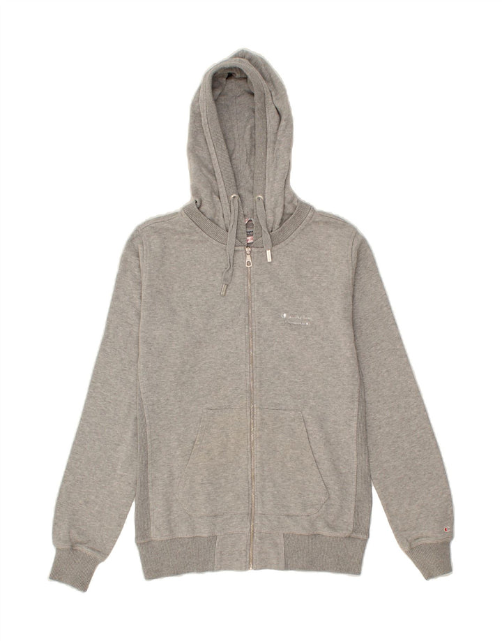 CHAMPION Womens Heritage Classics Zip Hoodie Sweater UK 14 Large Grey Vintage Champion and Second-Hand Champion from Messina Hembry 